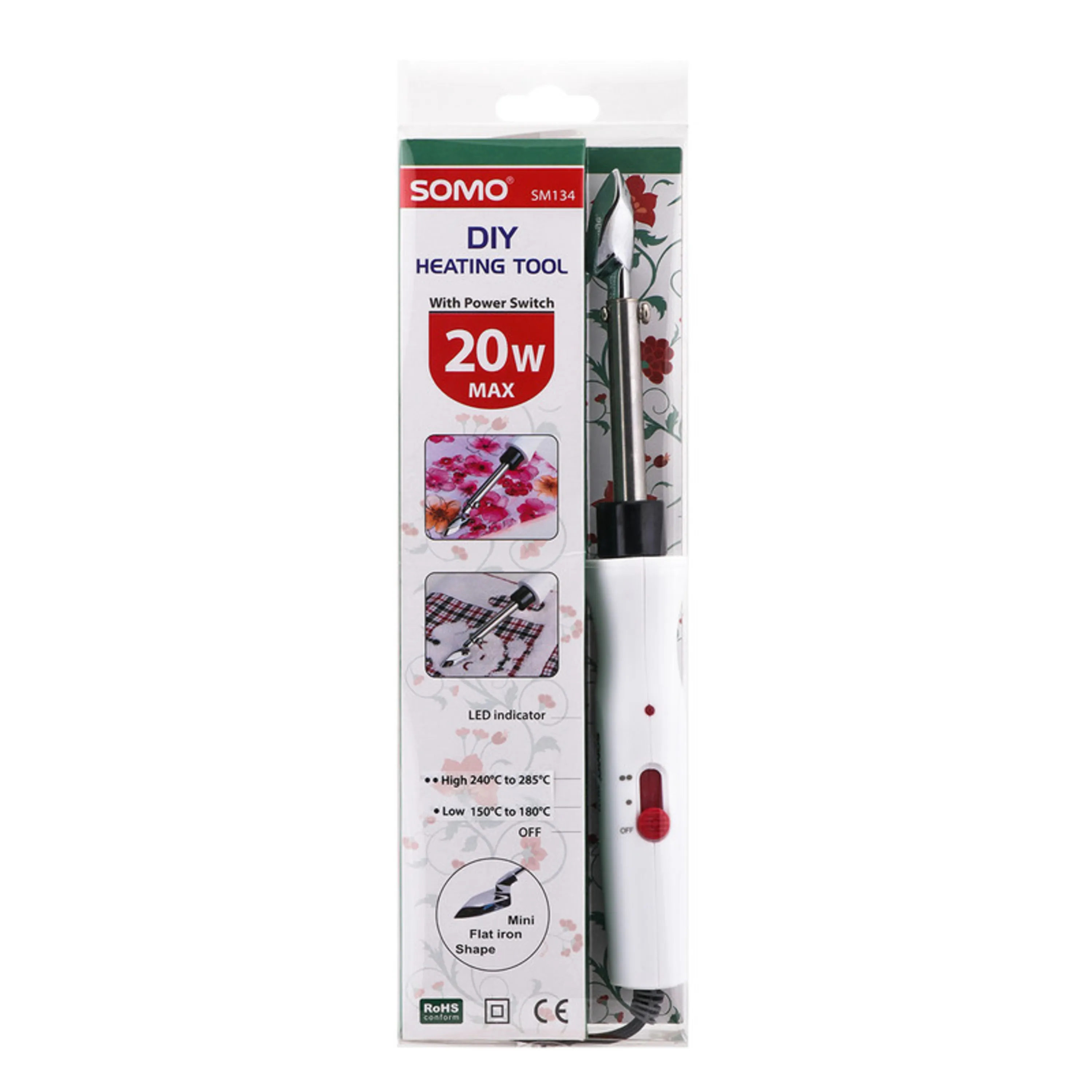 هویه اتویی پارچه و چرم سومو 20 وات SM134